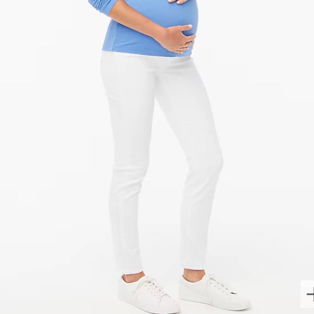 J.Crew Maternity Skinny White Jeans